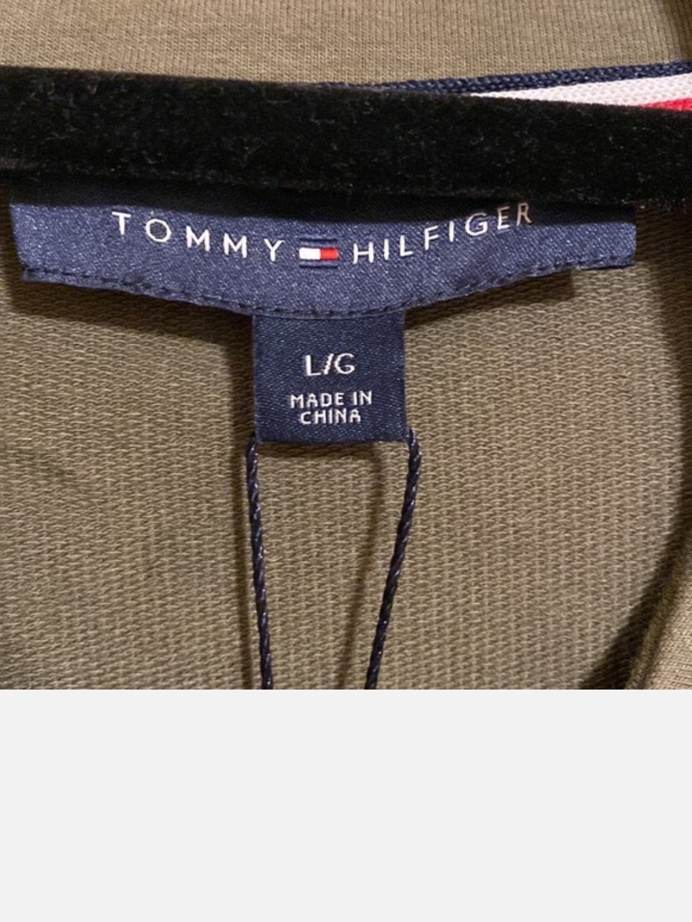 NWT Tommy Hilfiger Olive Green Military-Style Blazer L - Picture 2 of 4